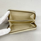 Louis Vuitton Coin Case Damier Azur Zippy Purse White — view 3