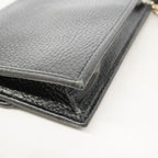 Gucci Shoulder Wallet Interlocking Leather Black Gold — view 6