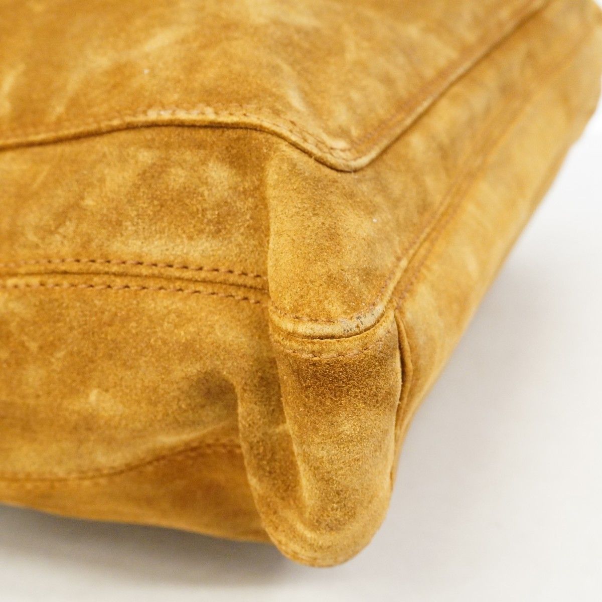 Chanel Tote Suede Brown Gold — view 6