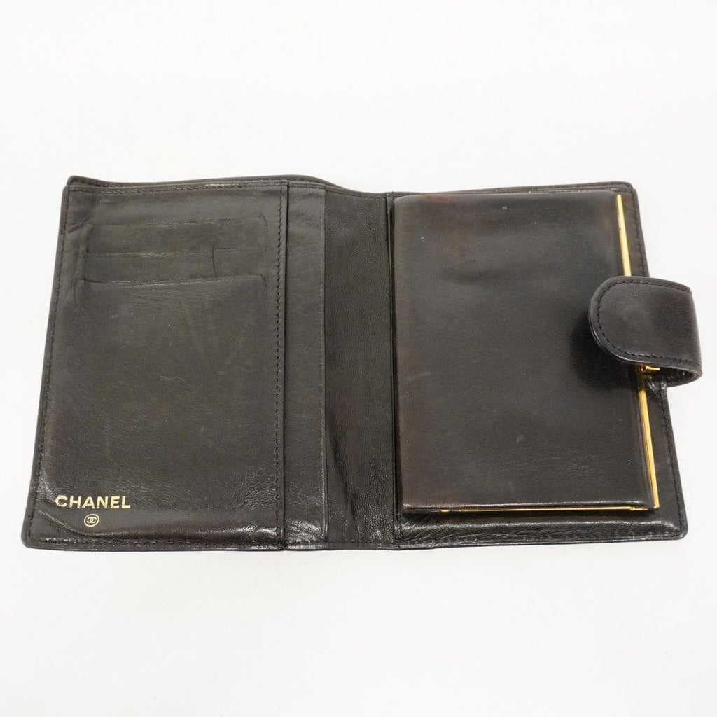 Chanel Wallet Lambskin Black Gold — view 3