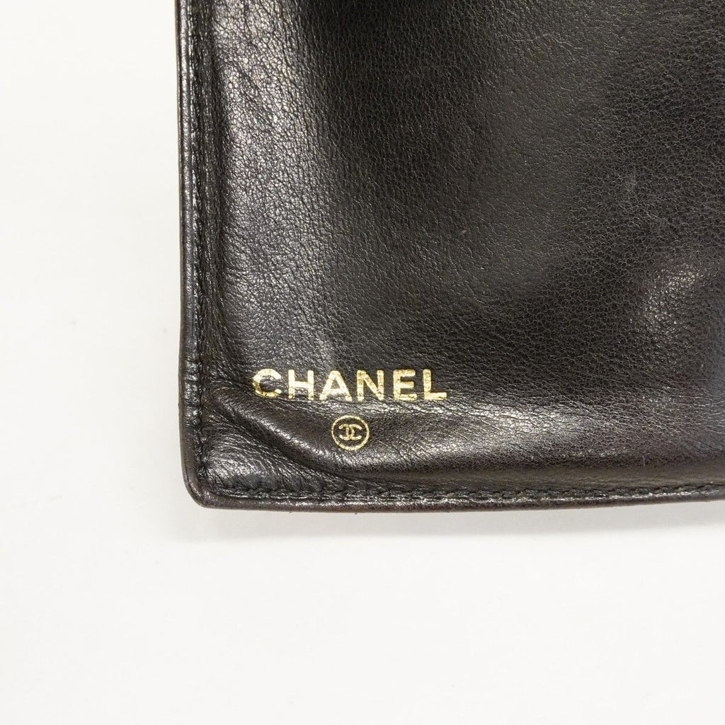 Chanel Wallet Lambskin Black Gold — view 4