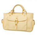 Celine Handbag Boogie Bag Leather Cream Gold