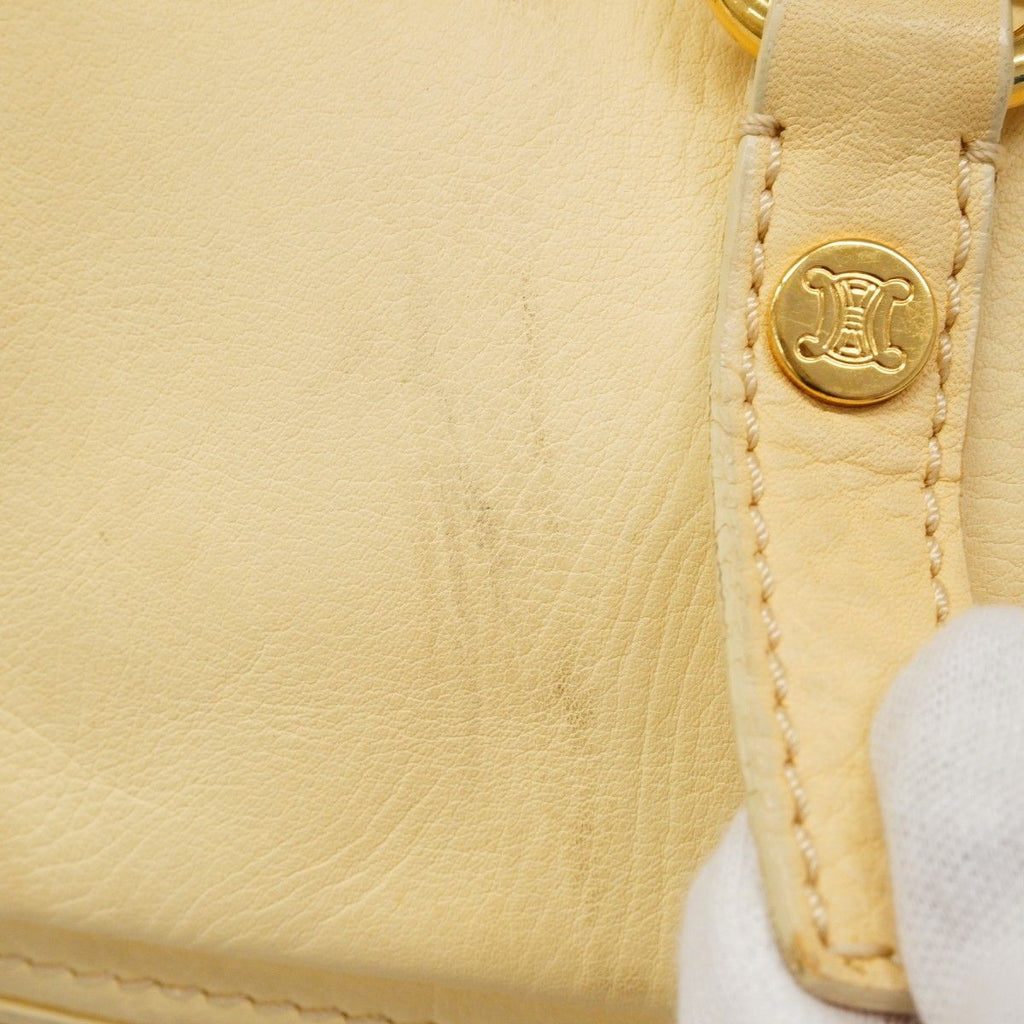 Celine Handbag Boogie Bag Leather Cream Gold — view 9