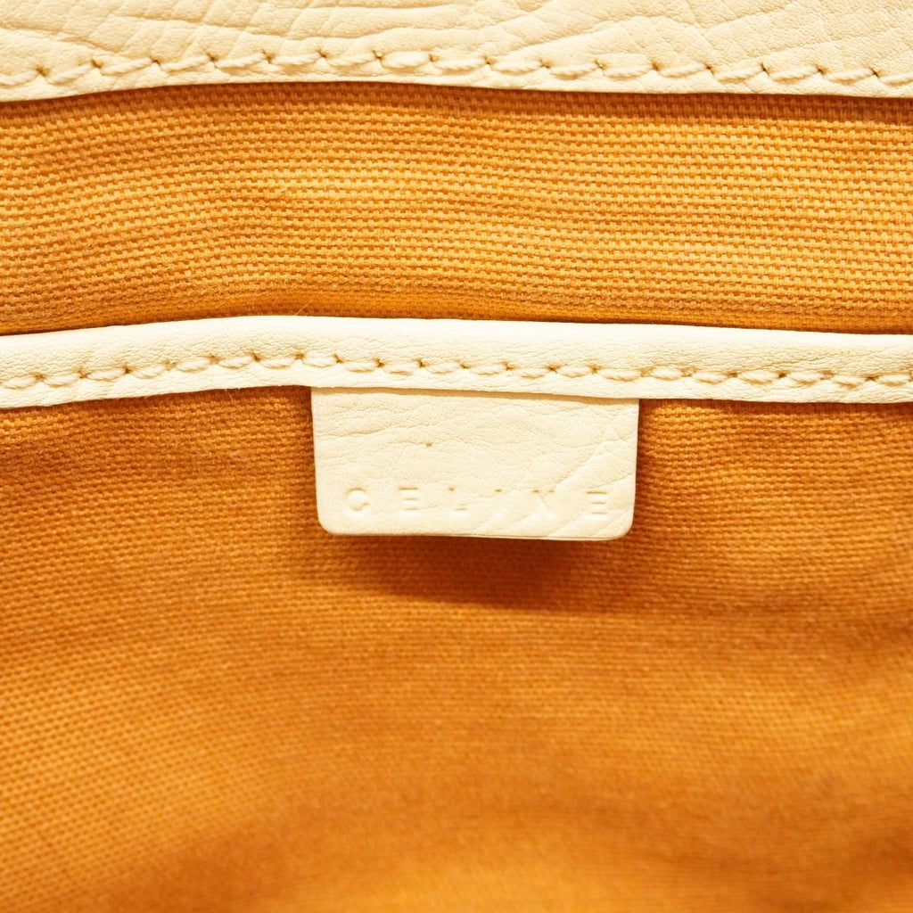 Celine Handbag Boogie Bag Leather Cream Gold — view 5