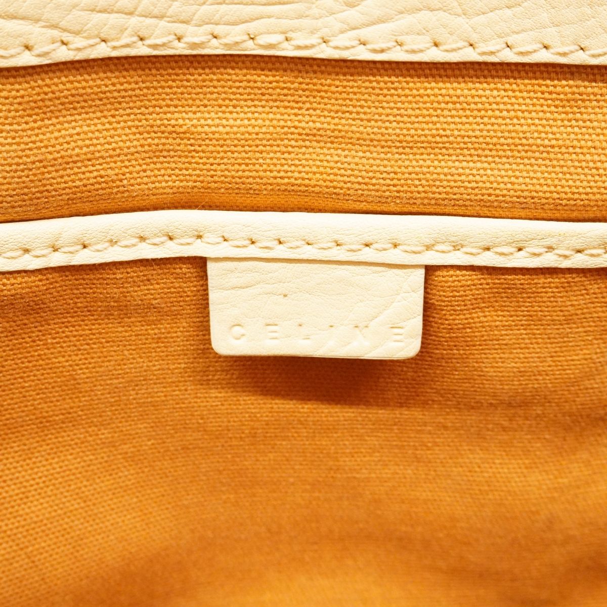 Celine Handbag Boogie Bag Leather Cream Gold — view 5