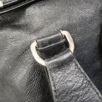 Celine Tote Leather Black Silver — view 9