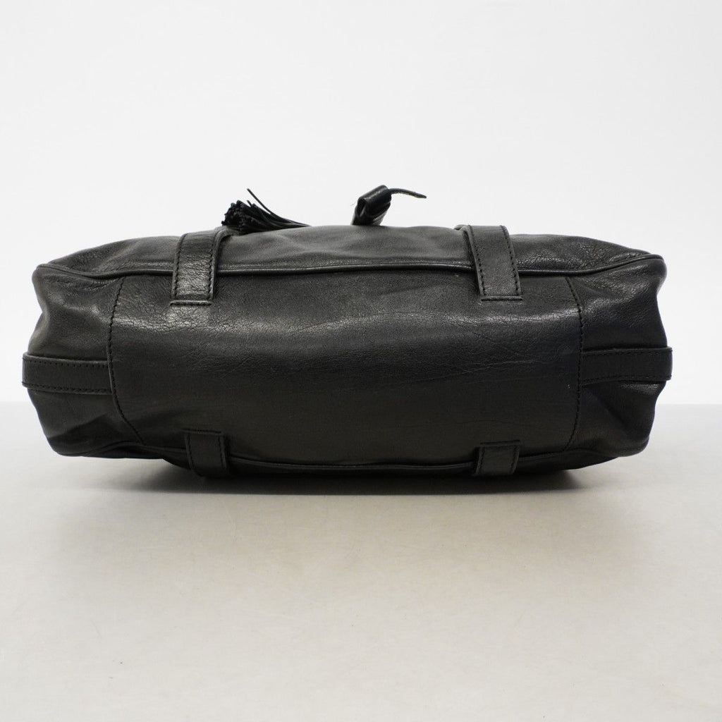 Celine Tote Leather Black Silver — view 3