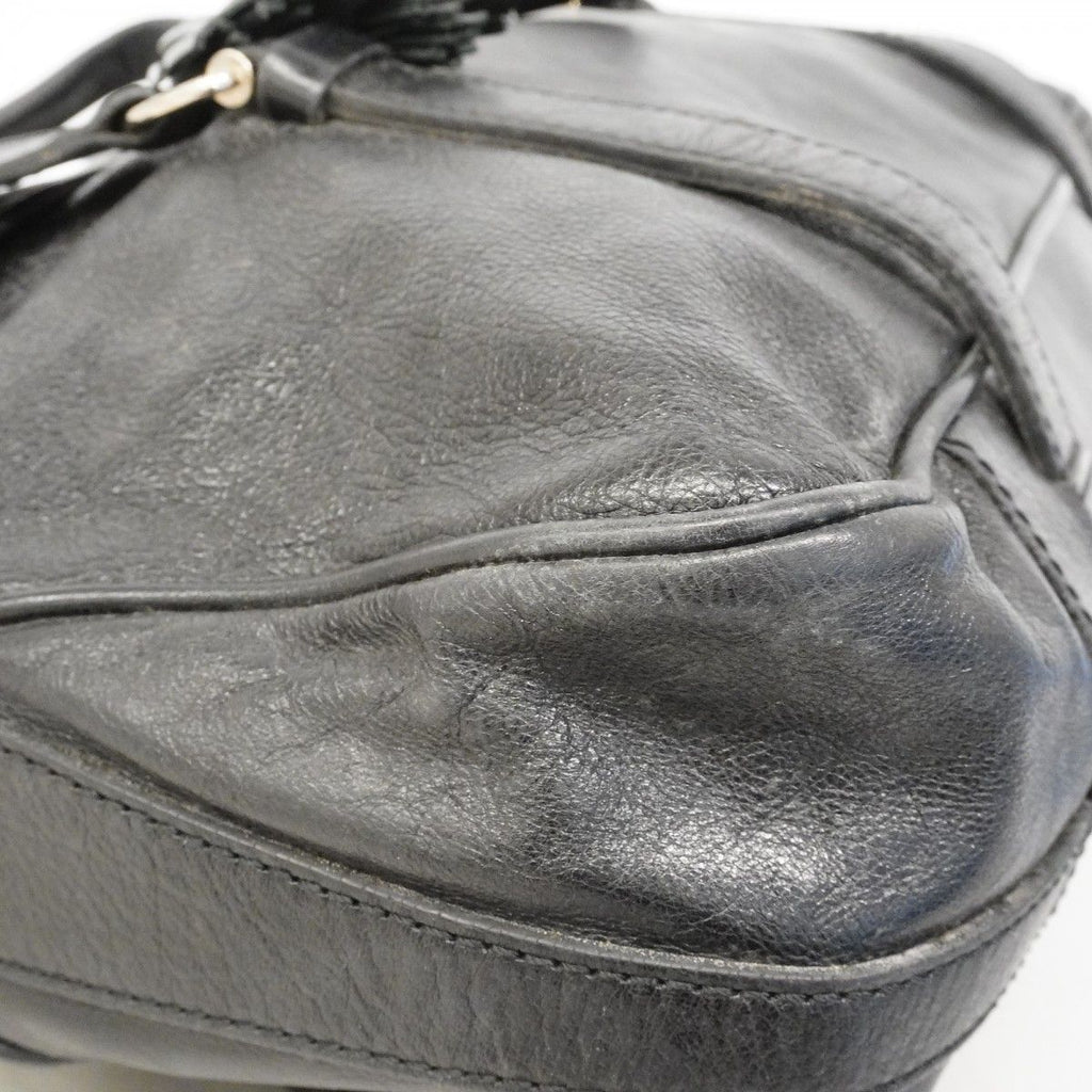 Celine Tote Leather Black Silver — view 7