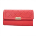 Chanel Wallet Quilted Leather Pink Gold