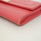 Chanel Wallet Quilted Leather Pink Gold — view 6