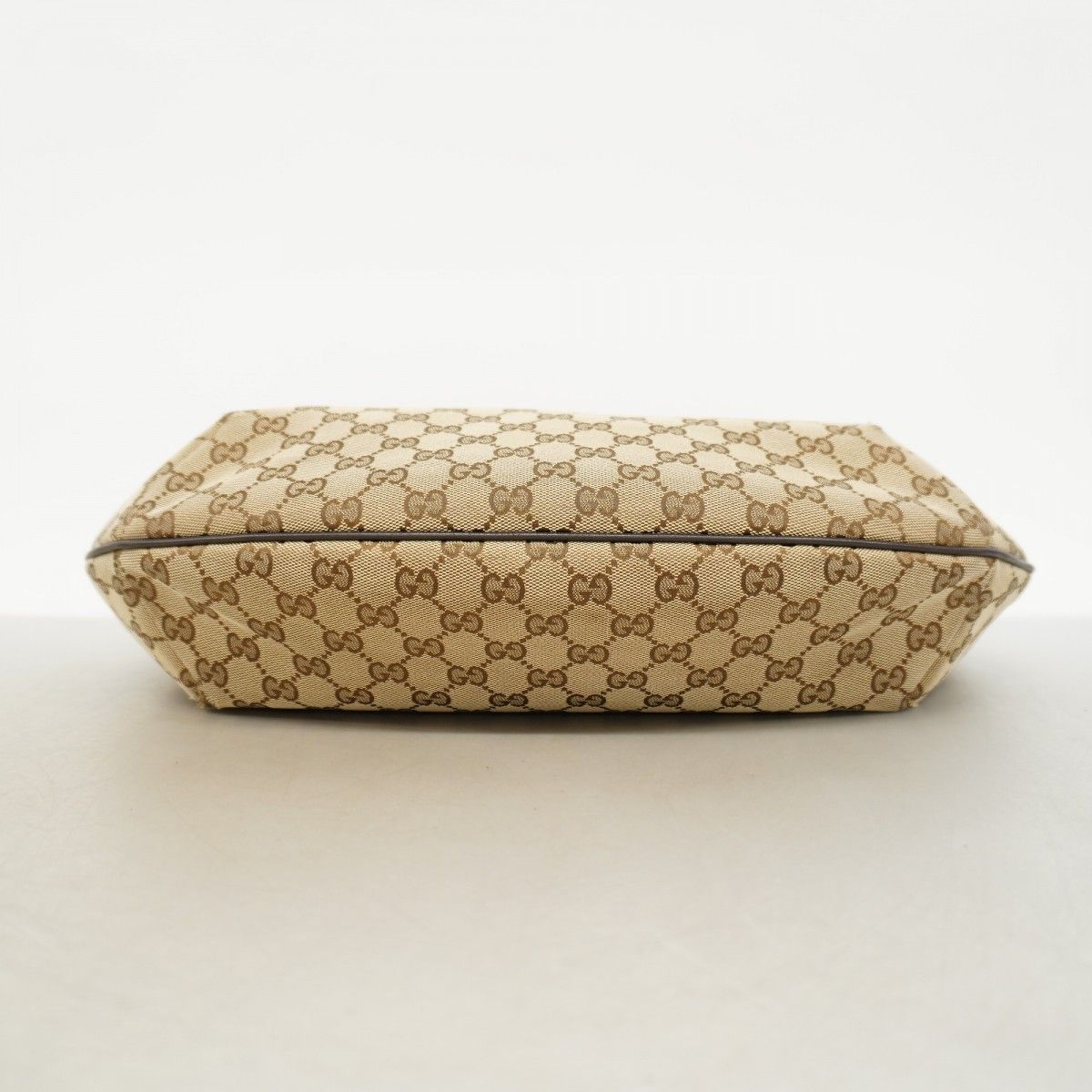 Gucci Shoulder Bag GG Canvas Sherry Line Brown Silver — view 3