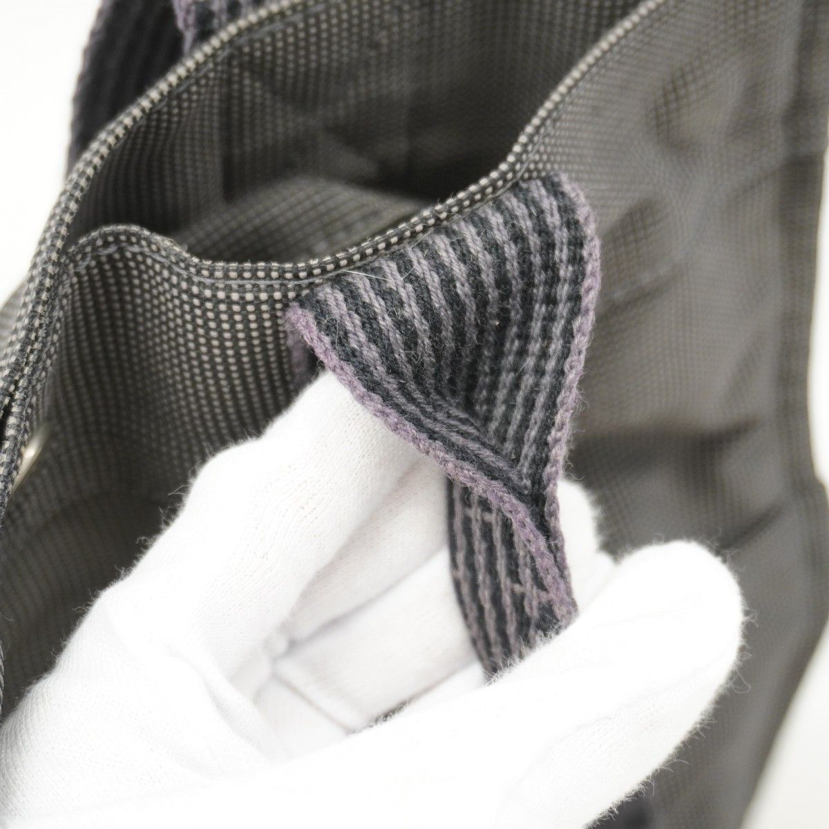 Hermes Backpack Her Line a Dos MM Canvas Gray Silver — view 9