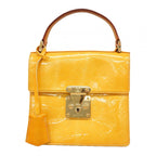 Louis Vuitton Handbag Vernis Spring Street Lime Yellow