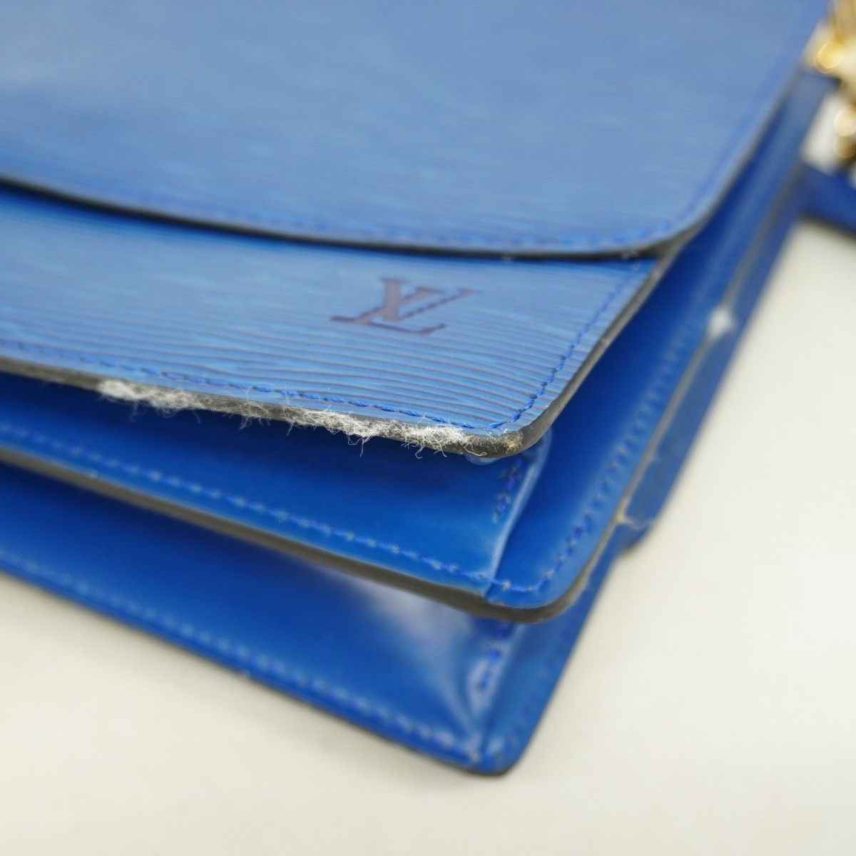 Louis Vuitton Shoulder Bag Epi Grenelle Toledo Blue — view 6
