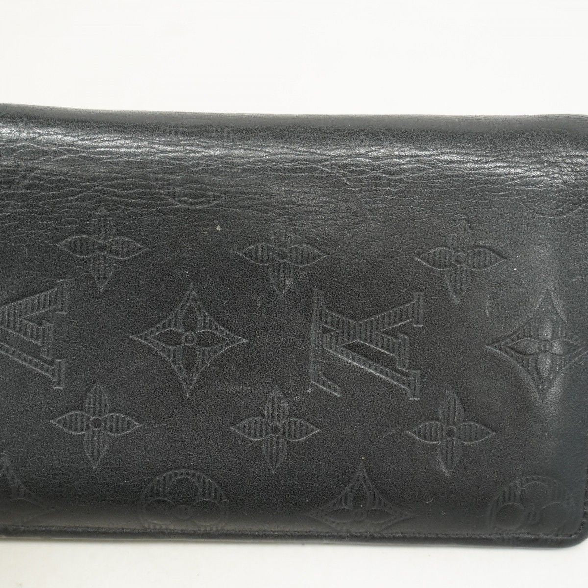 Louis Vuitton Wallet Monogram Shadow Portefeuille Brazza Black — view 7