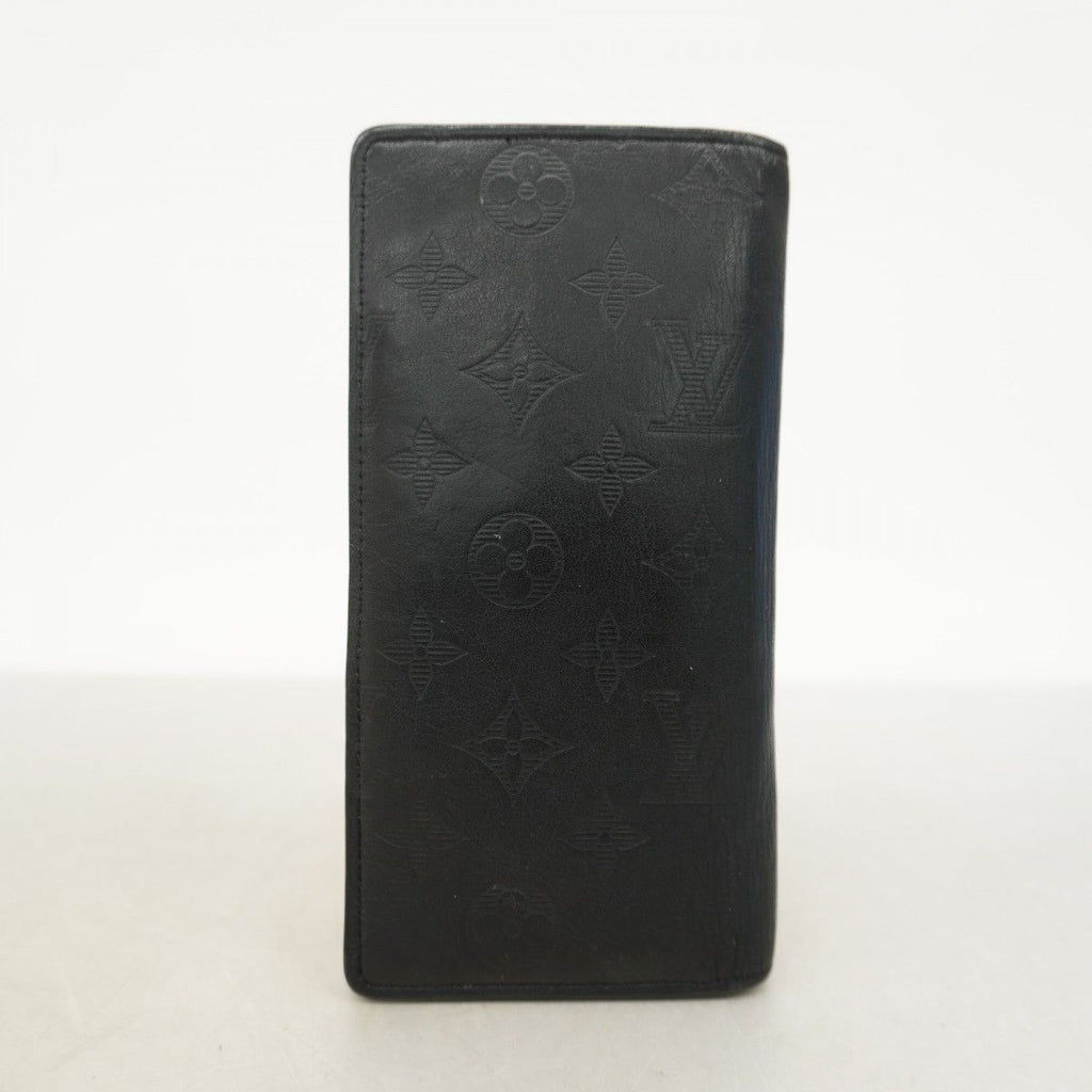 Louis Vuitton Wallet Monogram Shadow Portefeuille Brazza Black — view 8