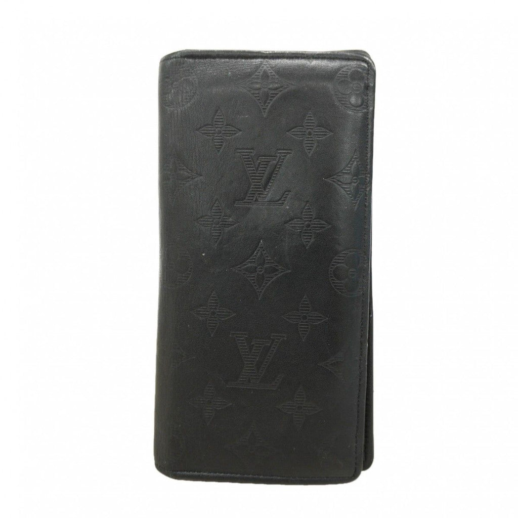 Louis Vuitton Wallet Monogram Shadow Portefeuille Brazza Black