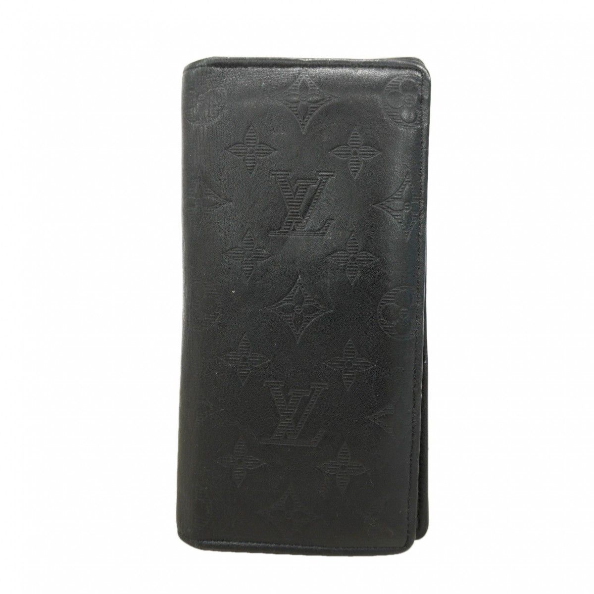 Louis Vuitton Wallet Monogram Shadow Portefeuille Brazza Black