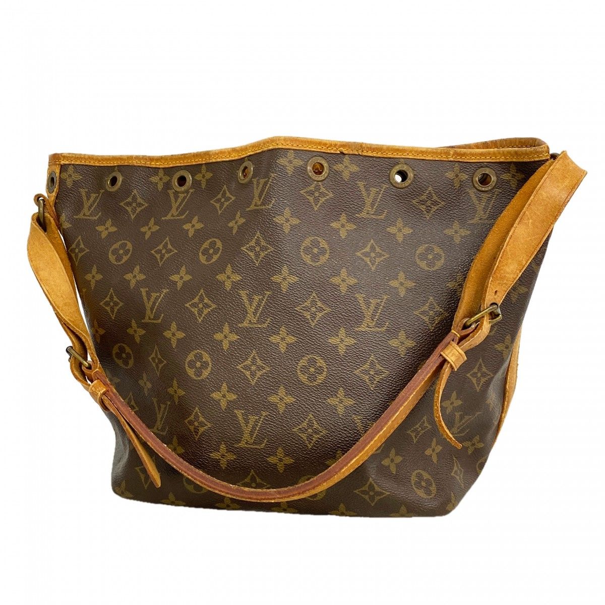 Louis Vuitton Shoulder Bag Monogram Petit Noe Brown