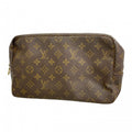 Louis Vuitton Pouch Monogram Trousse Toilet 28 Brown