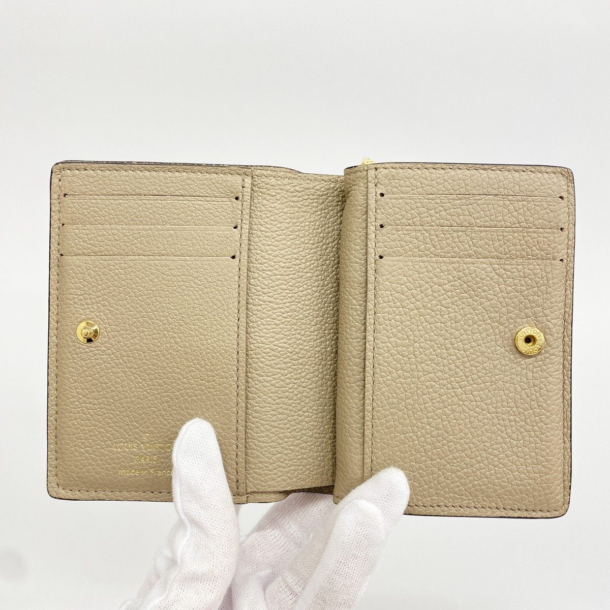 Louis Vuitton Wallet Monogram Empreinte Bicolor Portefeuille Clair Tourtelle — view 3