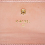 Chanel Trifold Wallet Caviar Leather Pink Gold — view 4