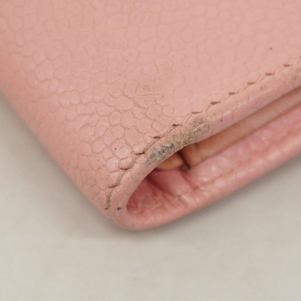 Chanel Trifold Wallet Caviar Leather Pink Gold — view 5