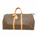 Louis Vuitton Boston Bag Monogram Keepall 55 Brown