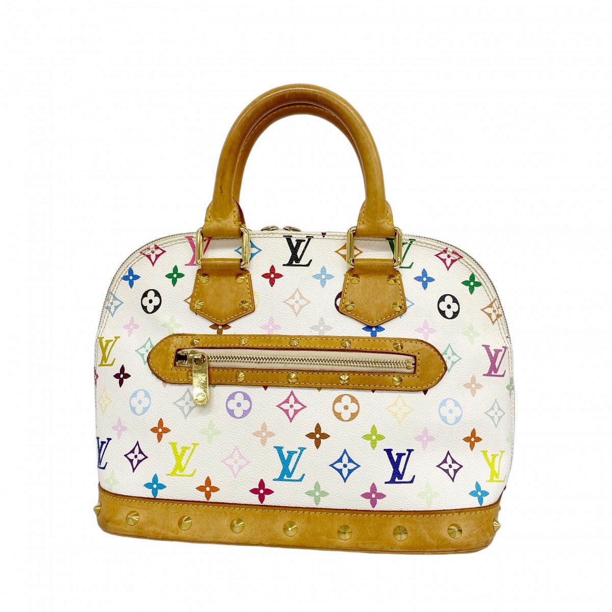 Louis Vuitton Handbag Monogram Multicolor Alma Blanc