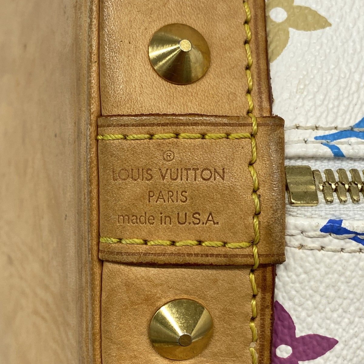 Louis Vuitton Handbag Monogram Multicolor Alma Blanc — view 5
