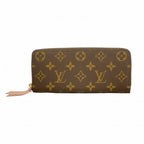 Louis Vuitton Wallet Monogram Portefeuille Clemence Rose Velours