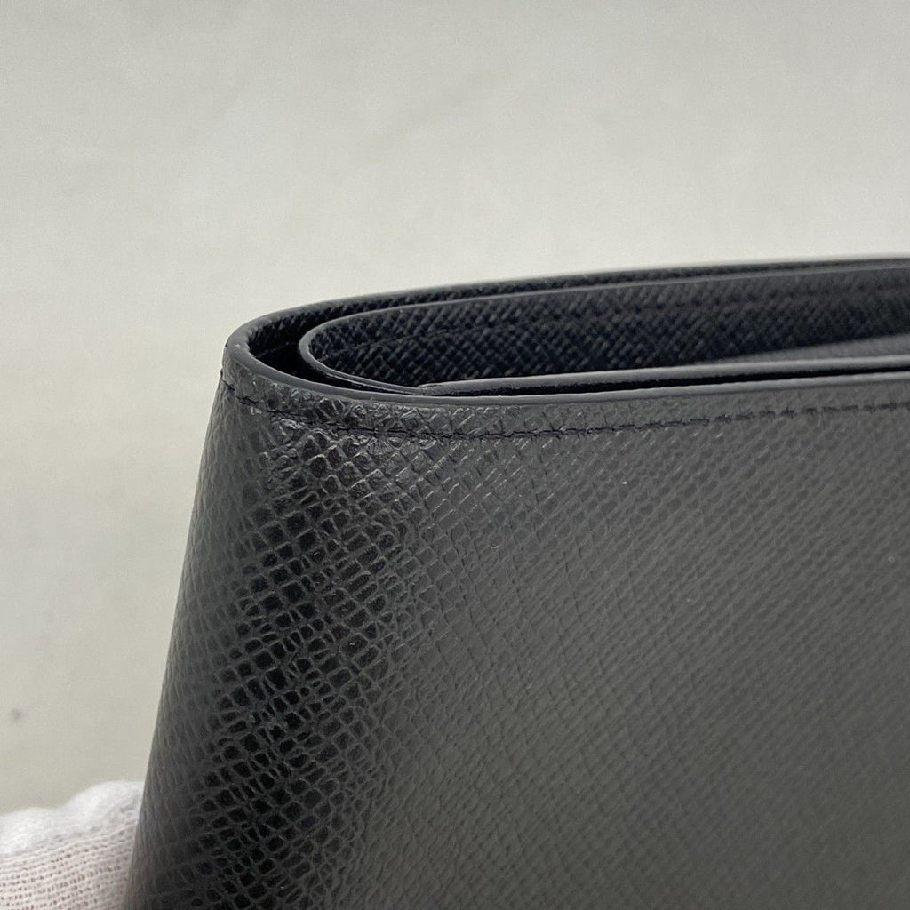 Louis Vuitton Wallet Taiga Portefeuille Marco NM Black — view 6
