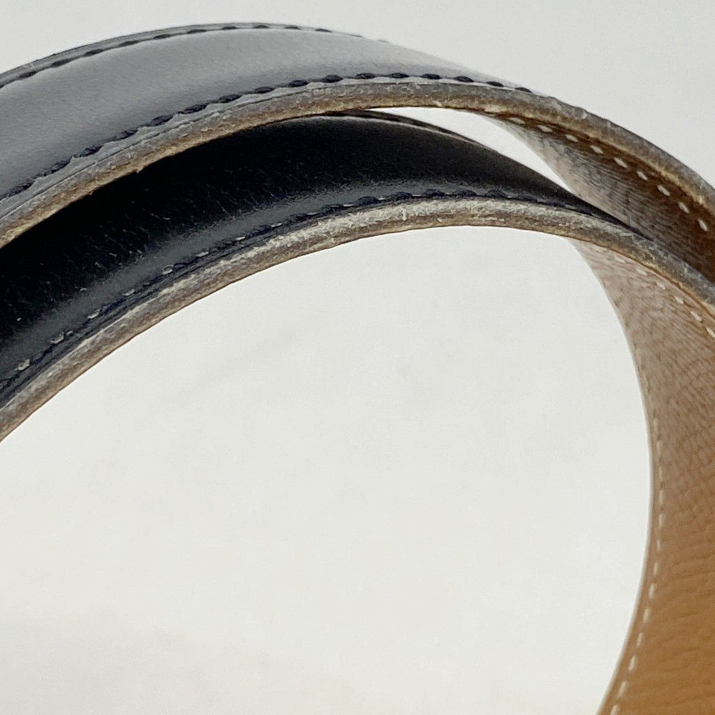Hermes Belt Constance Box Calf Courchevel Black Gold — view 3