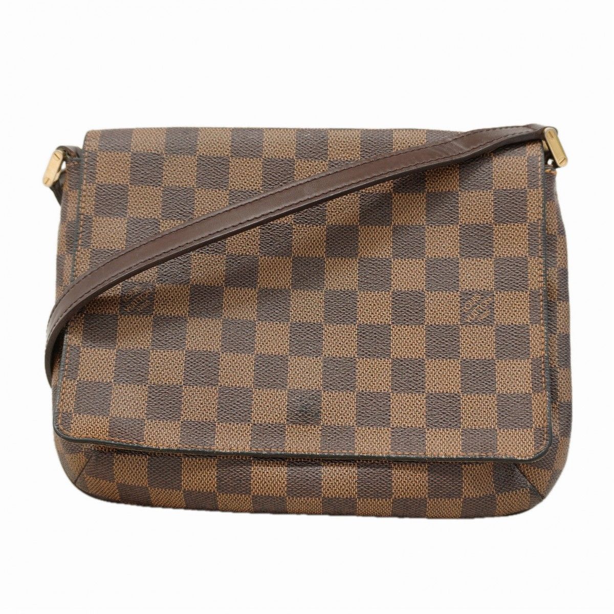 Louis Vuitton Shoulder Bag Damier Musette Tango Long Strap Ebene