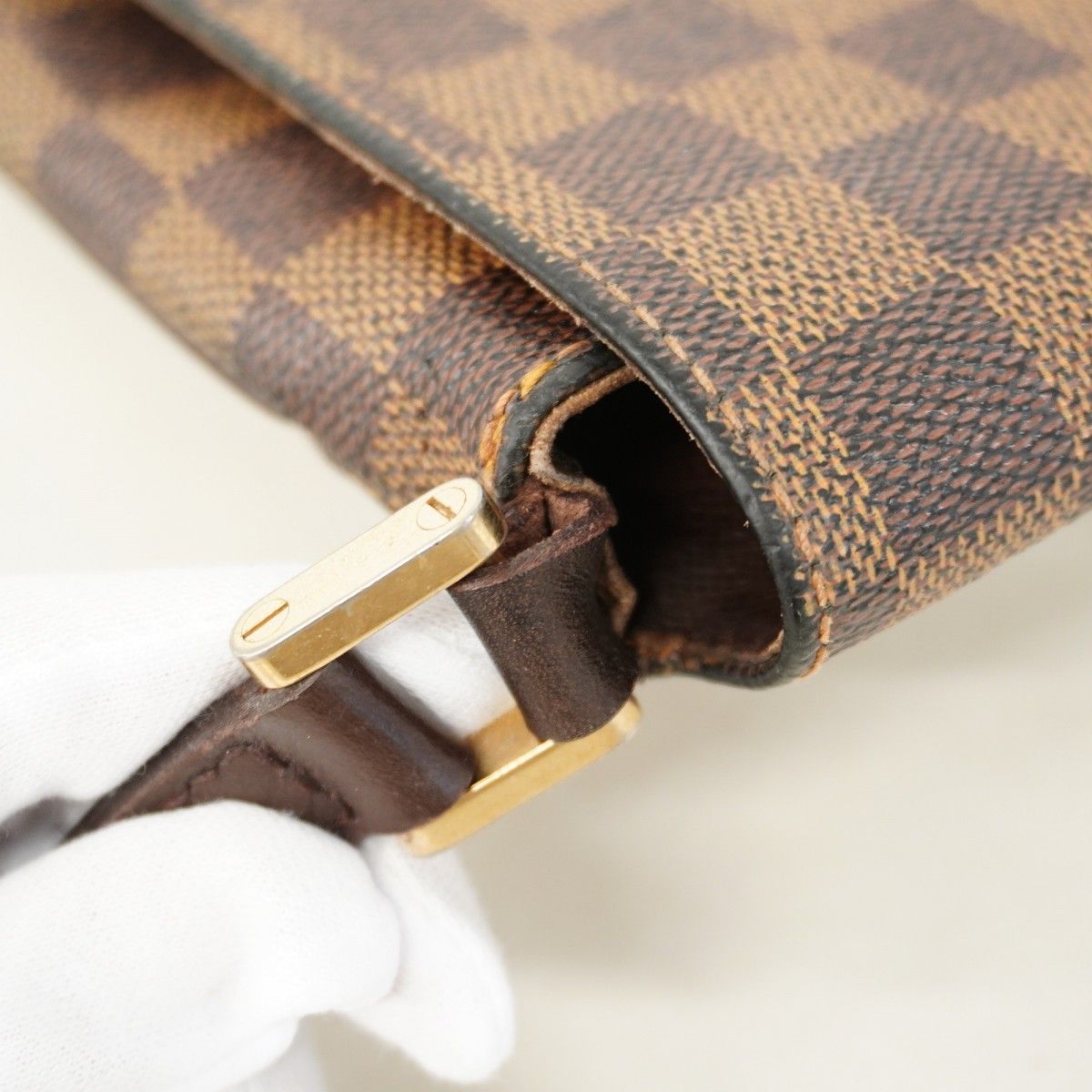 Louis Vuitton Shoulder Bag Damier Musette Tango Long Strap Ebene — view 7