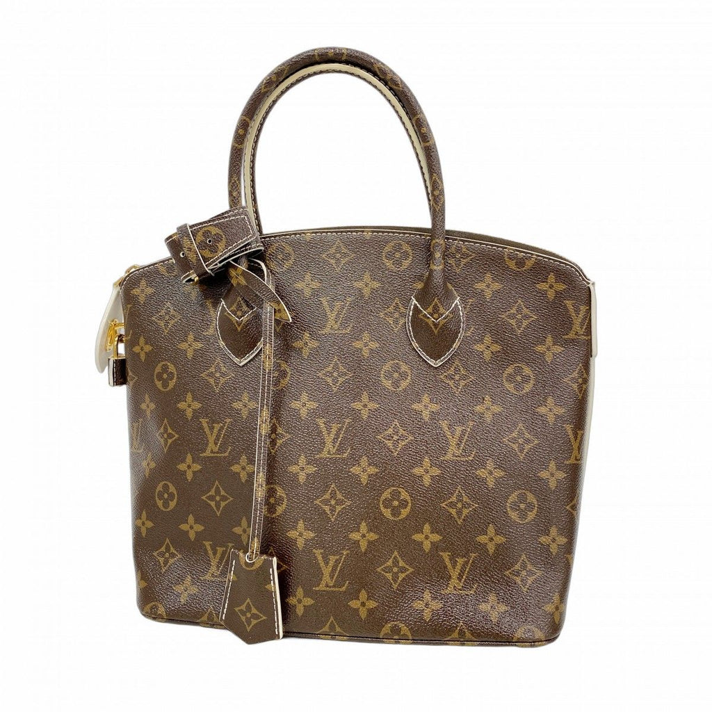 Louis Vuitton Handbag Shiny Monogram Rockit Brown