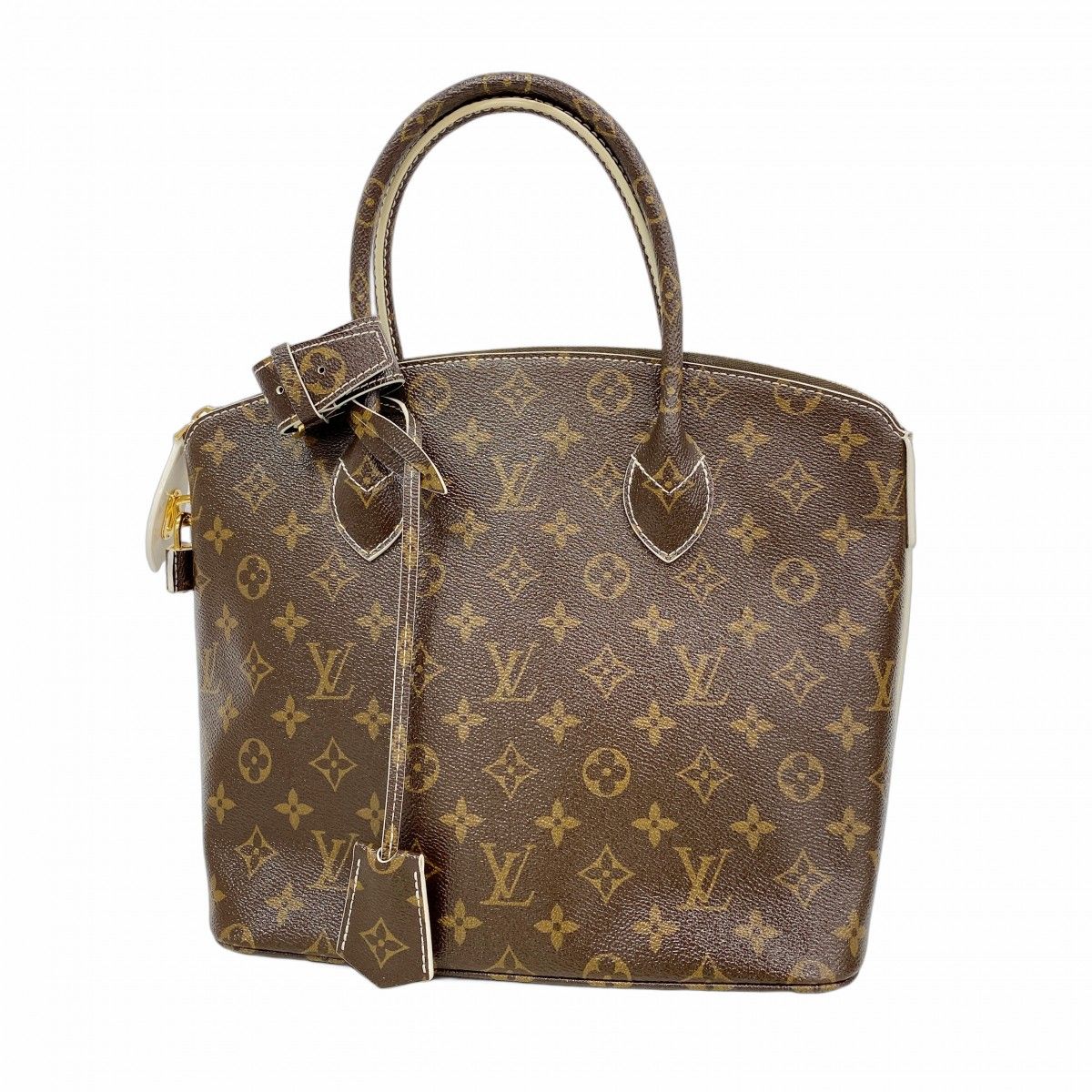 Louis Vuitton Handbag Shiny Monogram Rockit Brown