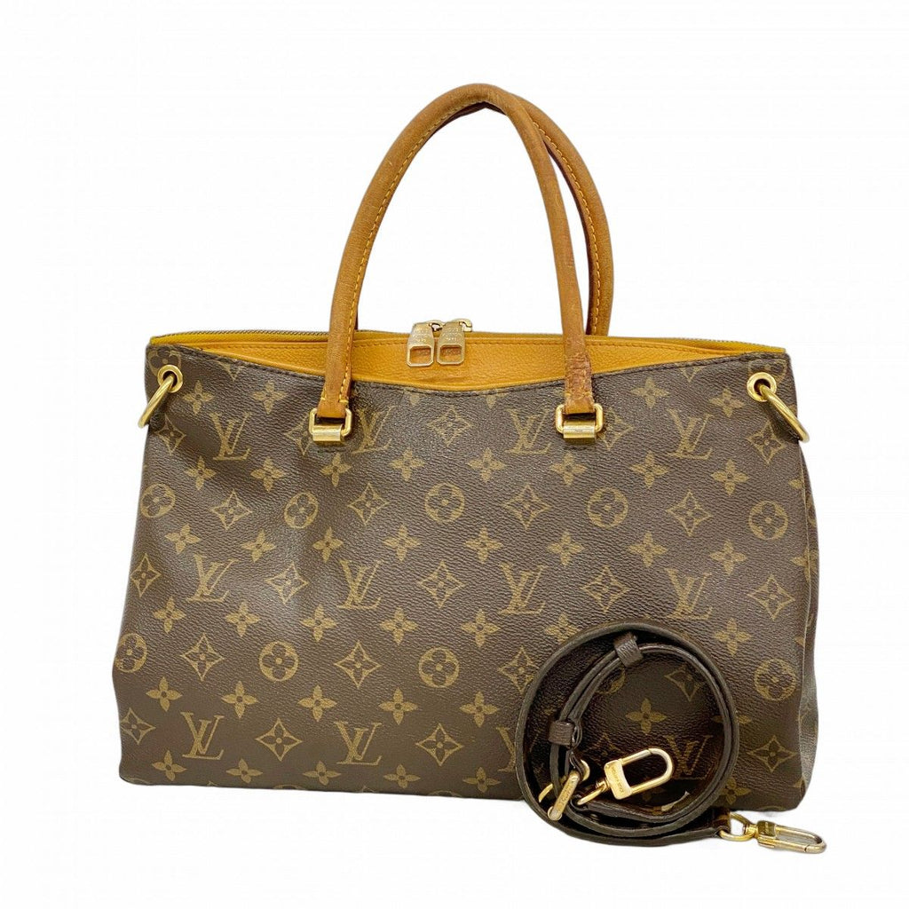 Louis Vuitton Handbag Monogram Pallas Saffron 2-Way