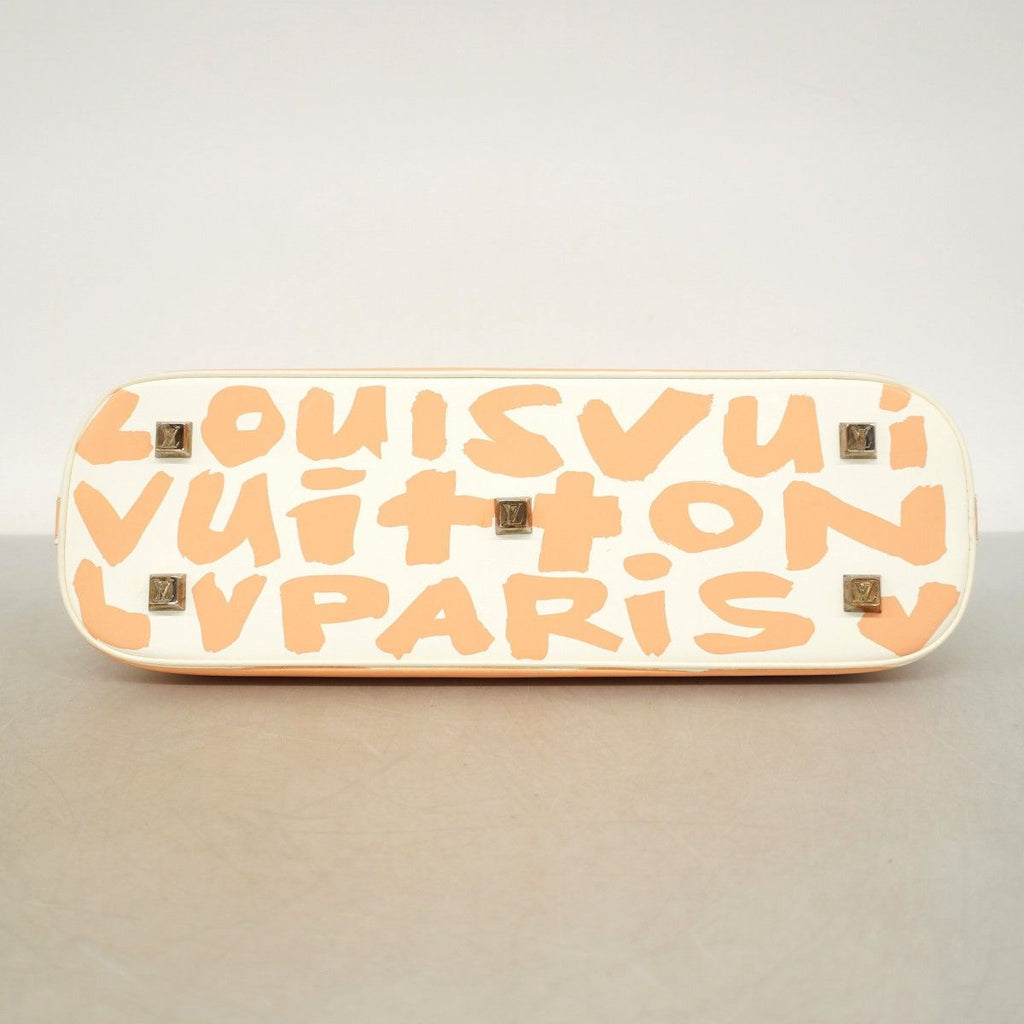 Louis Vuitton Handbag Graffiti Alma Horizontal White Beige — view 3