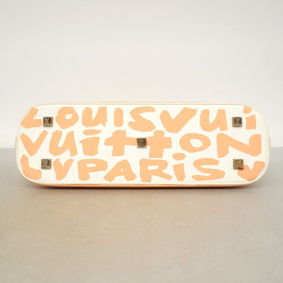 Louis Vuitton Handbag Graffiti Alma Horizontal White Beige — view 3