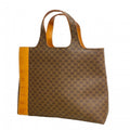 Celine Handbag Macadam Brown Gold
