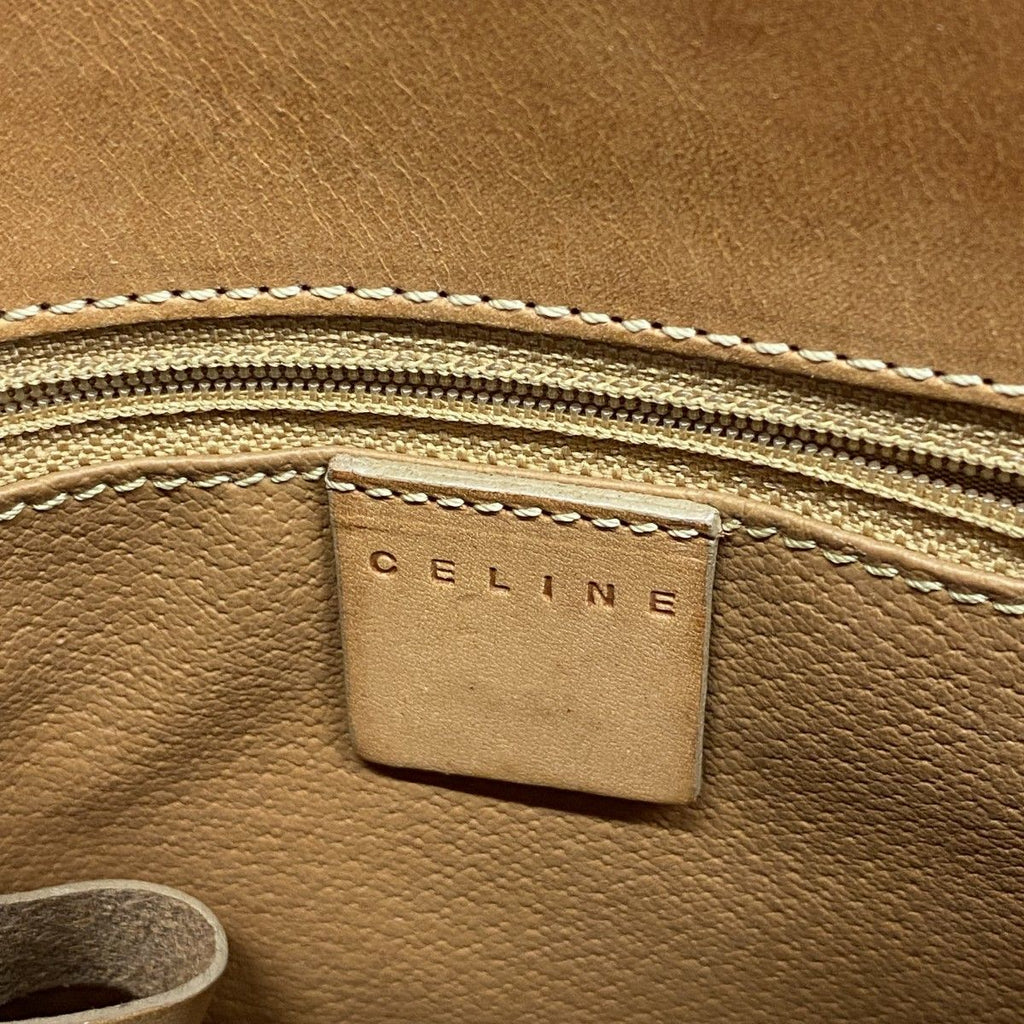 Celine Handbag Macadam Brown Gold — view 5