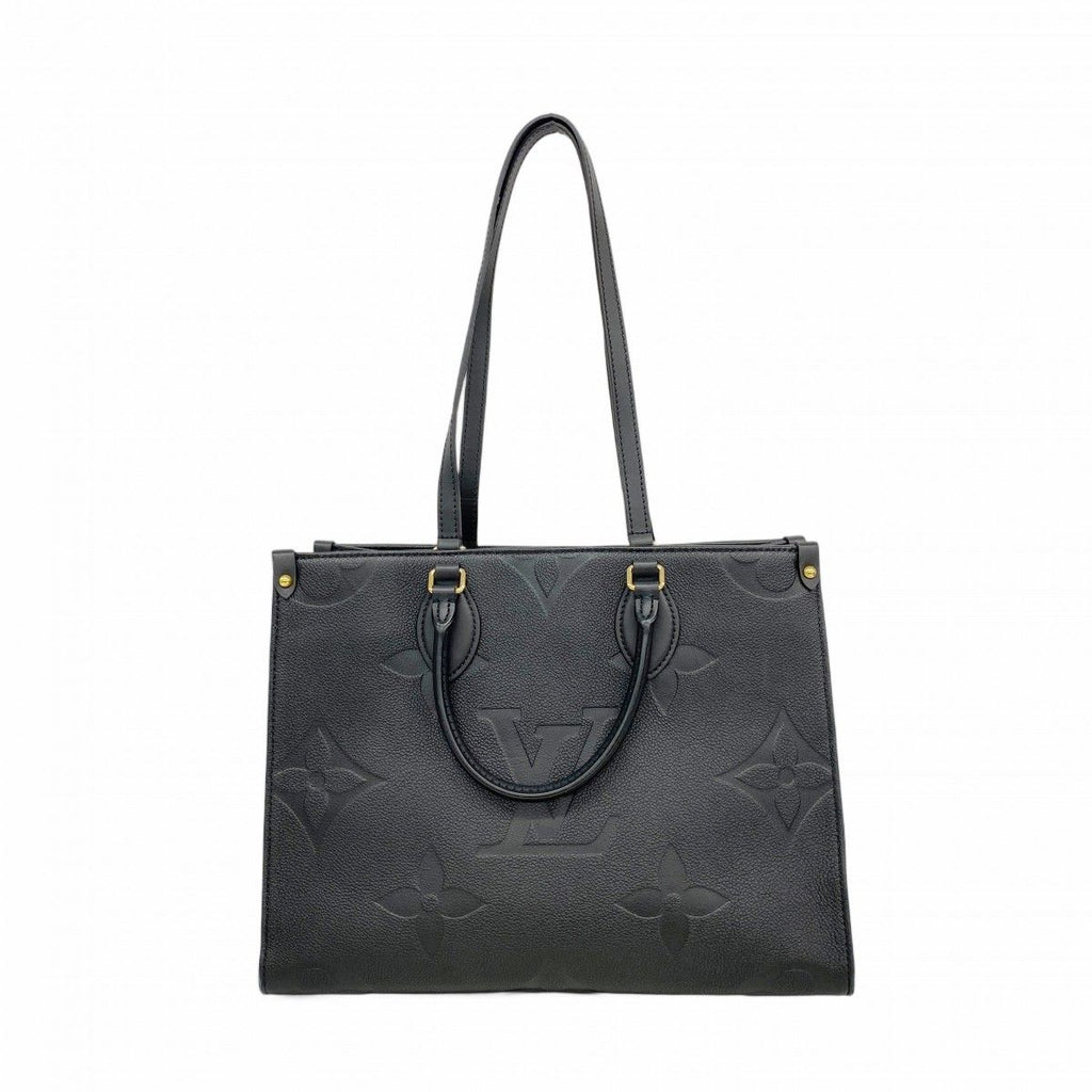 Louis Vuitton Tote Monogram Empreinte On The Go MM Noir 2-Way
