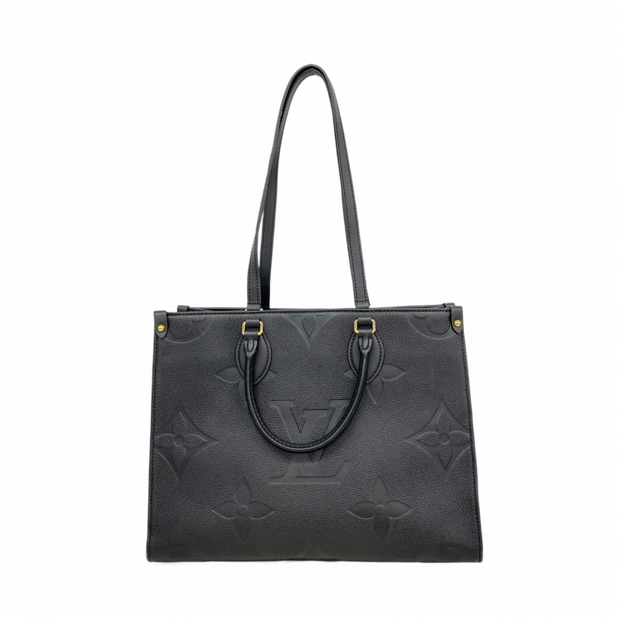 Louis Vuitton Tote Monogram Empreinte On The Go MM Noir 2-Way