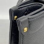 Louis Vuitton Tote Monogram Empreinte On The Go MM Noir 2-Way — view 7