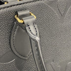 Louis Vuitton Tote Monogram Empreinte On The Go MM Noir 2-Way — view 8