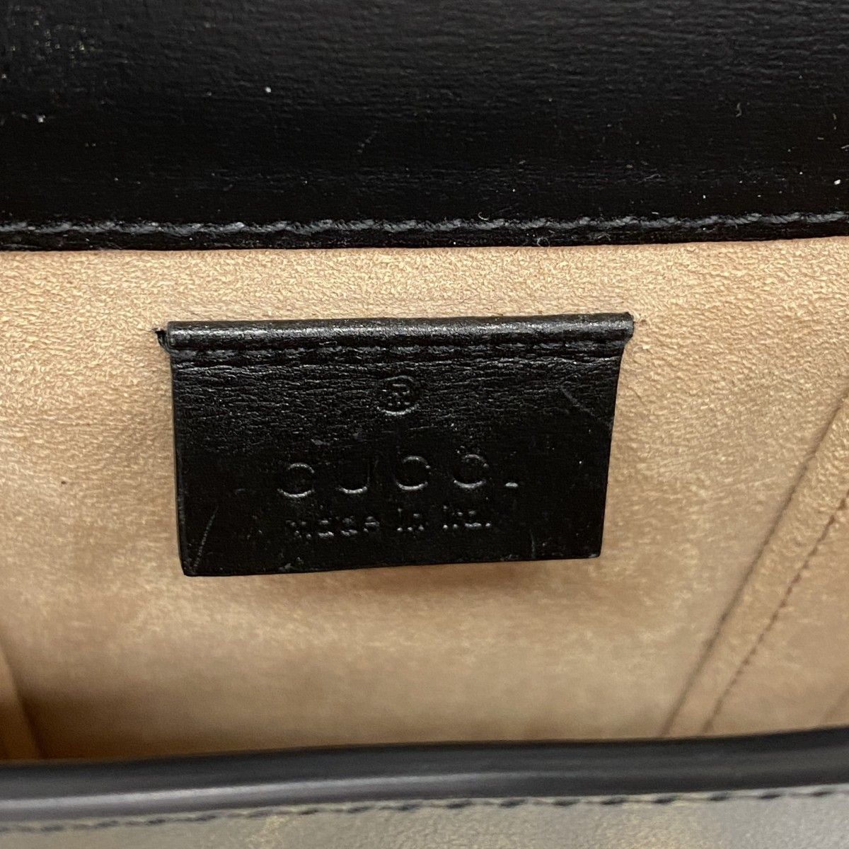 Gucci Shoulder Bag Horsebit Leather Black Gold — view 5