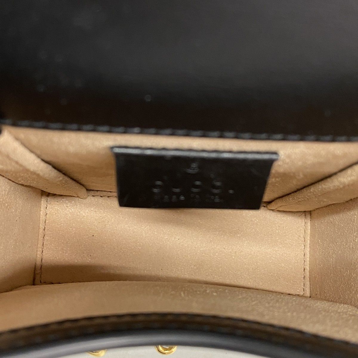 Gucci Shoulder Bag Horsebit Leather Black Gold — view 4