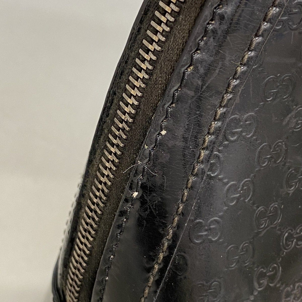 Gucci Handbag Micro Guccissima Enamel Black Gold 2-Way — view 7