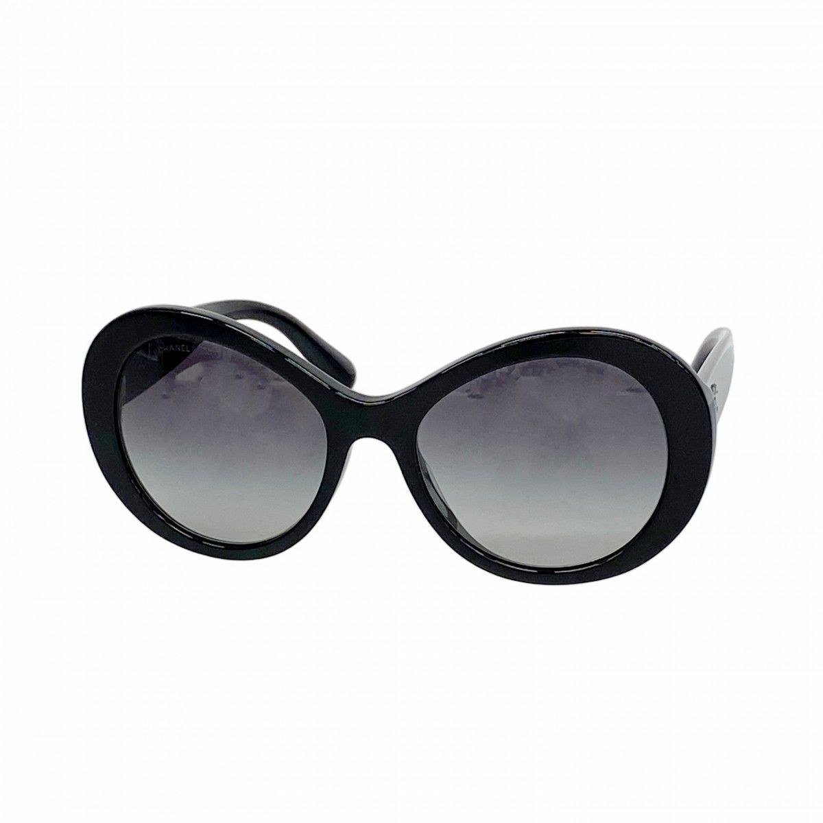 Chanel Sunglasses Acetate Black Silver Eyewear